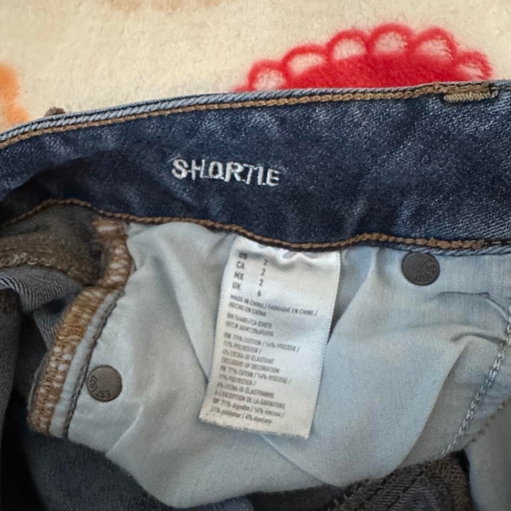 Women's Y2K Vintage American Eagle Low Rise Short Shorts Micro Mini Booty Size 2 - Picture 3 of 6